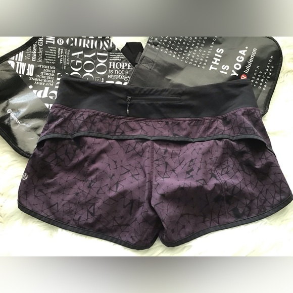 Lululemon Run: Speed Short *4-way Stretch in Star Crushed Black Cherry - Picture 4 of 10